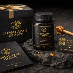 Himalayan Giant mad honey jar — rare spring harvest from Nepal