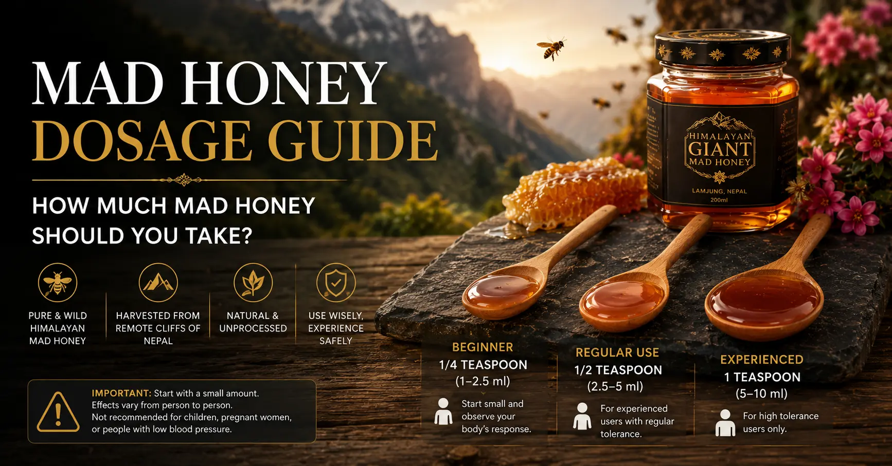 Mad Honey Dosage Guide – How Much Mad Honey Should You Take?